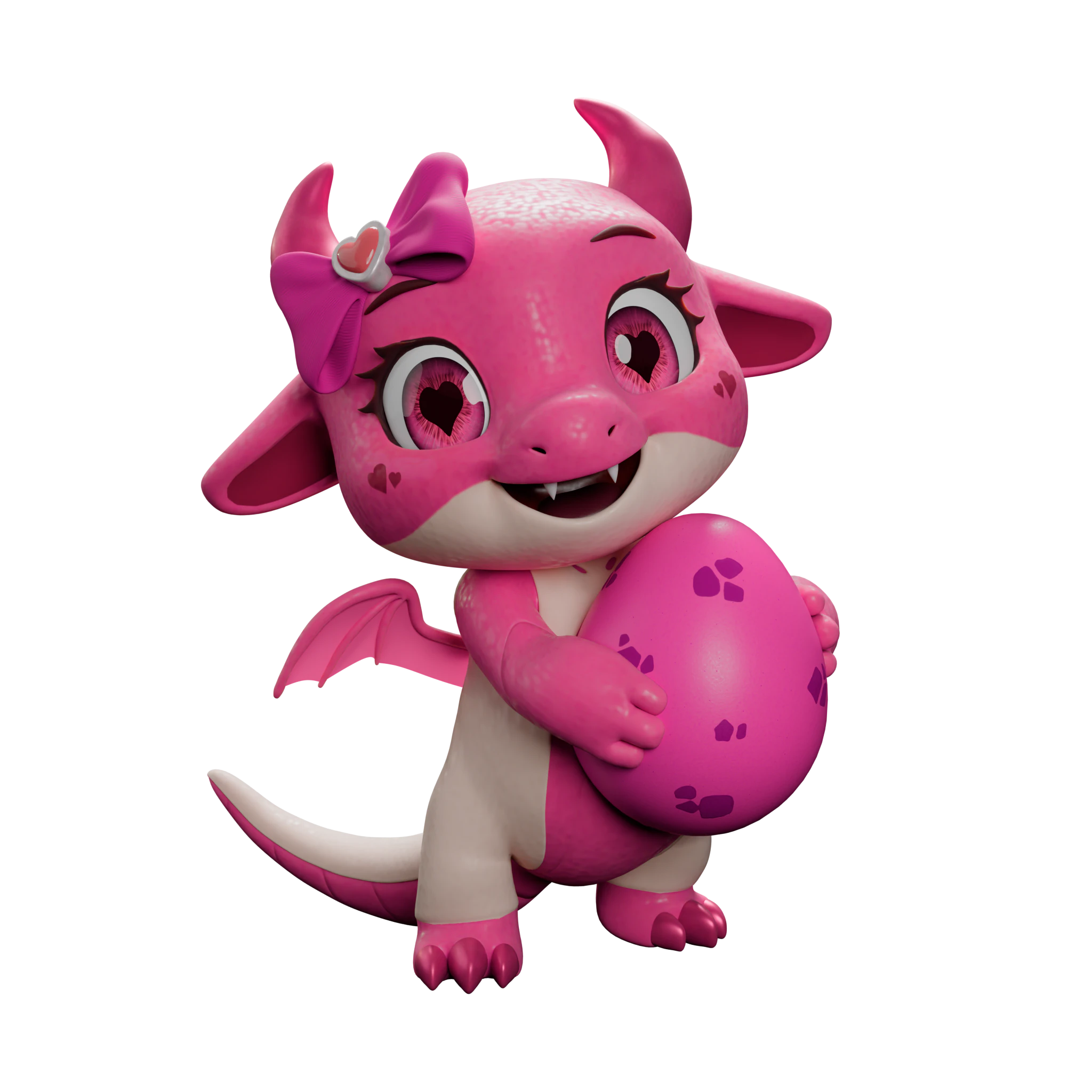 Pinky holding an egg